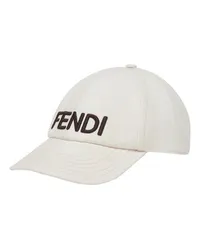 Fendi Baseballmütze mit halbstarrem Schild Beige