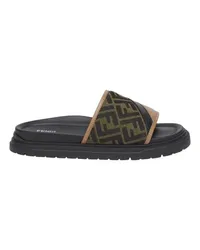 Fendi Slides Brown