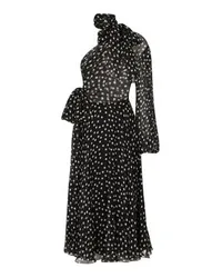 Dolce & Gabbana One-Shoulder-Kleid mit Polka Dots Black