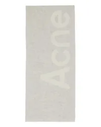 Acne Studios Schal mit Logo Grey