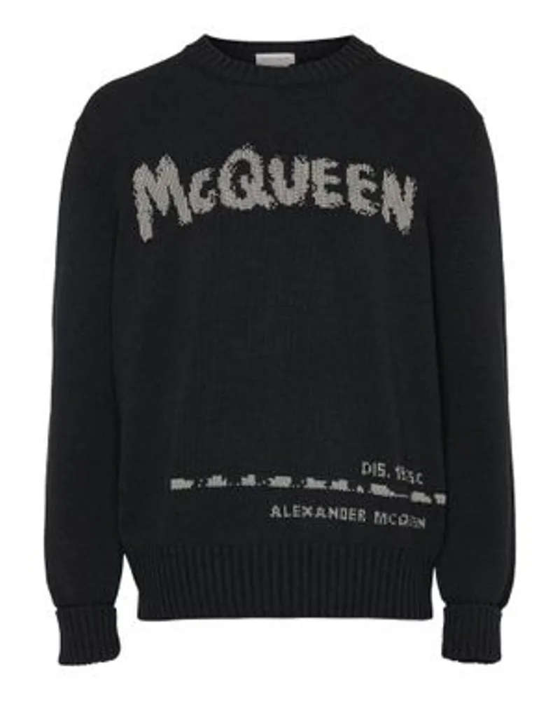 Alexander McQueen Rundhalspullover Grey