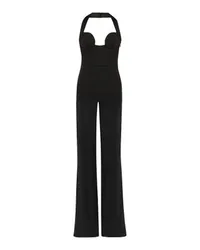 GALVAN Arch Halter Jumpsuit Black