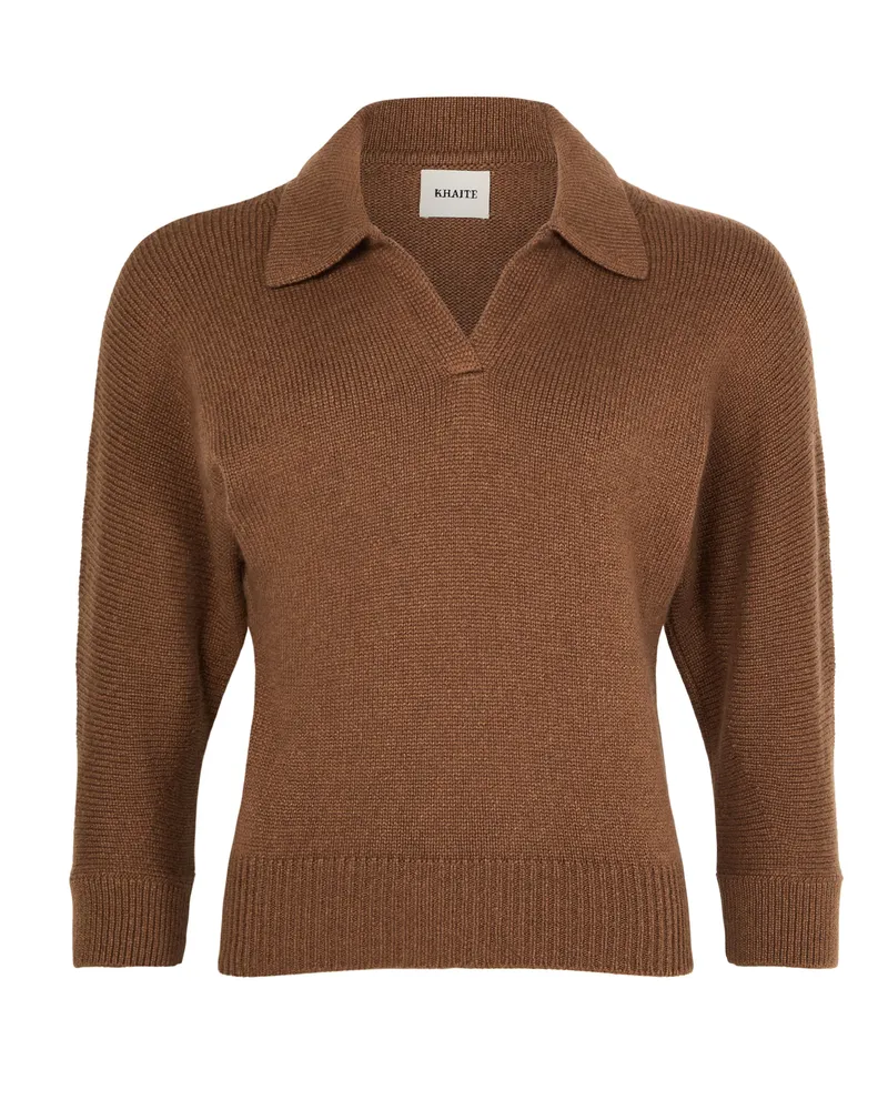 KHAITE Kaschmirpullover Herve mit Polokragen 