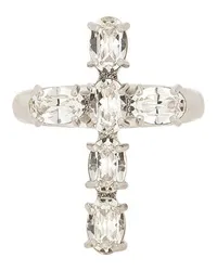 Dolce & Gabbana Ring mit Strassstein-Kreuz White