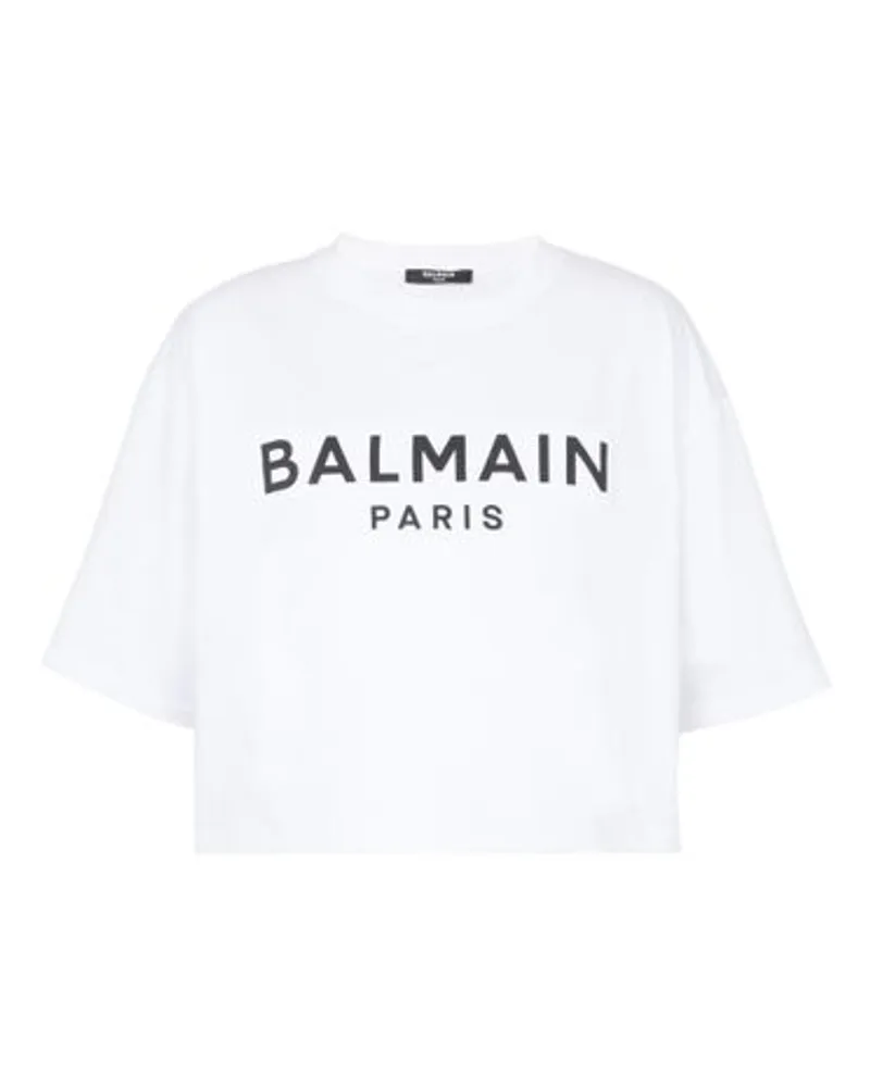 Balmain Crop-T-Shirt White