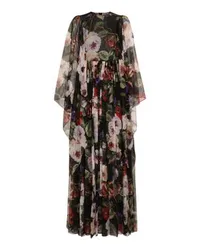 Dolce & Gabbana Langes Chiffon-Kleid Multicolor