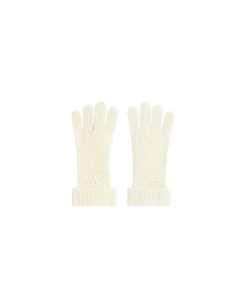 Louis Vuitton LV Monogram 3D Handschuhe Beige