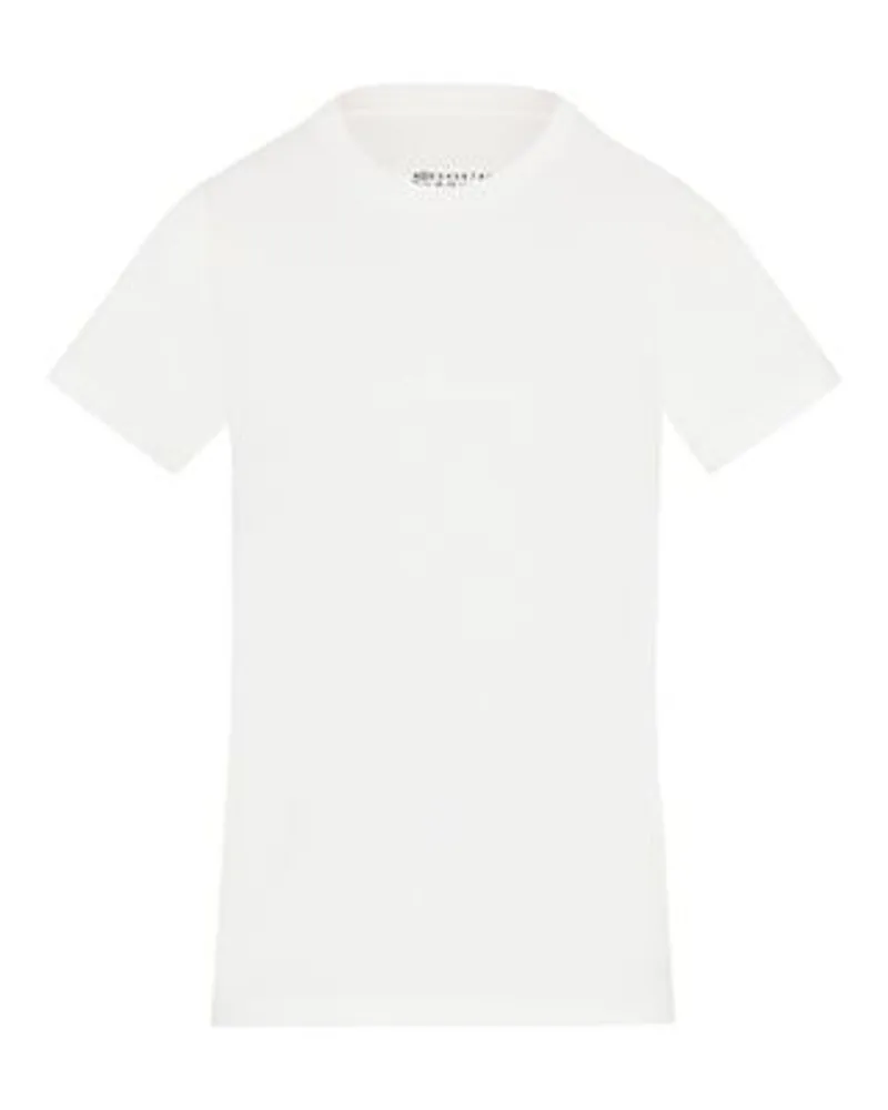 Maison Margiela T-Shirt mit Reverse Logo White