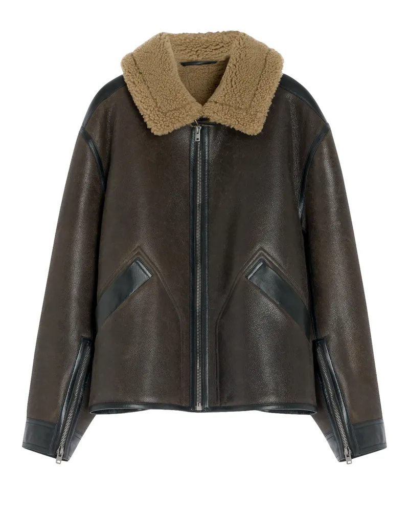 Christophe Lemaire Shearling-Mantel 