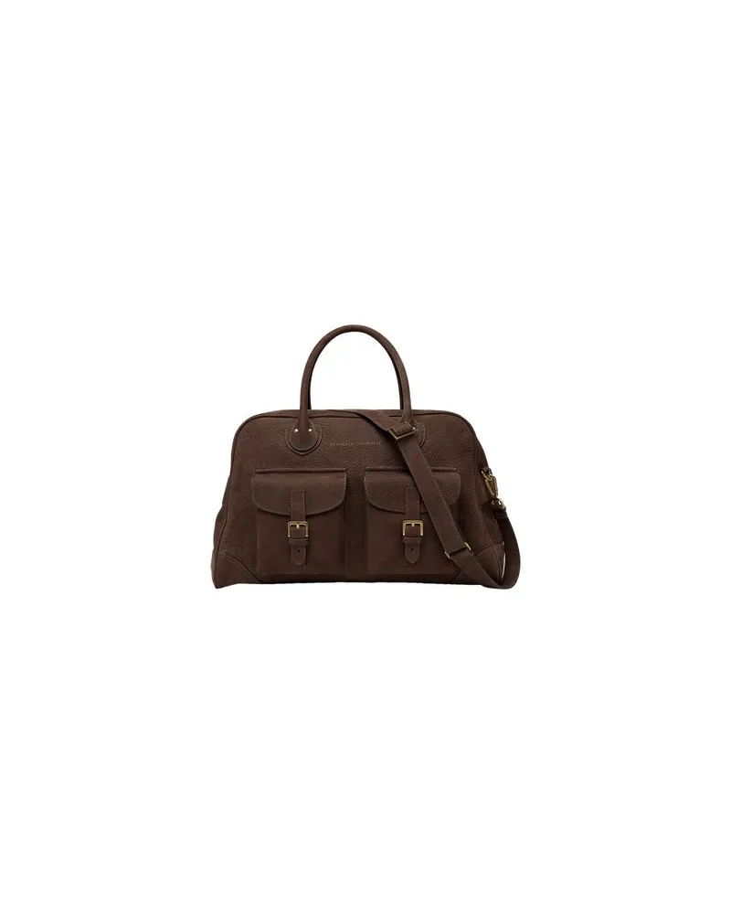 Brunello Cucinelli Weekender Tasche Brown