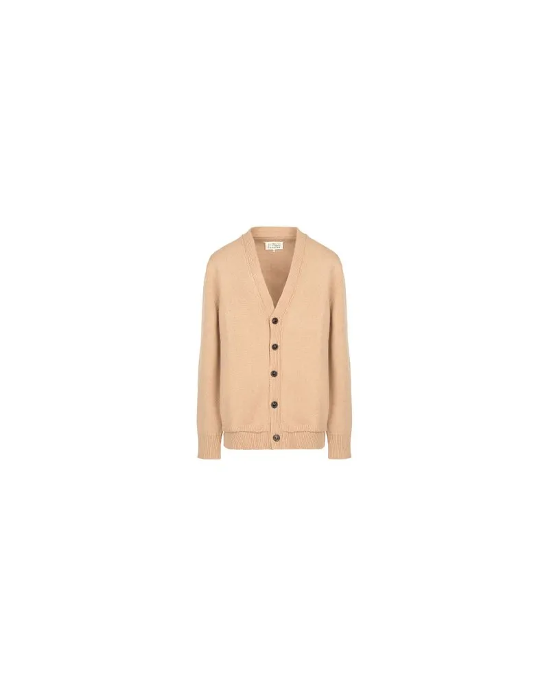 Maison Margiela Cardigan Mit Ellbogen-Aufnähern Brown