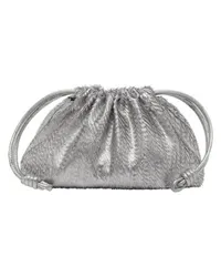 Loewe Abendtasche mit Fransen Flamenco Purse Silver