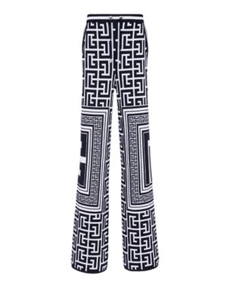 Balmain Casual-Hose mit Maxi-Monogramm Navy