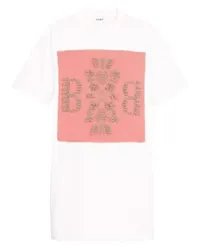 Barrie T-Shirt-Kleid mit Logo-Patch Pink