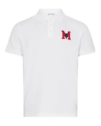 Moncler Kurzärmeliges Poloshirt White