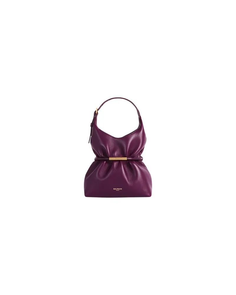 Balmain Mini-Handtasche Sphynx Burgundy