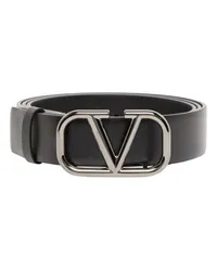 Valentino Garavani Gürtel Vlogo Signature H.30 Black