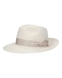 Borsalino Amedeo s.q. Filzhut mit breiter Krempe White