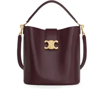 Mittelgrosse bucket-tasche Louise aus glattem kalbsleder