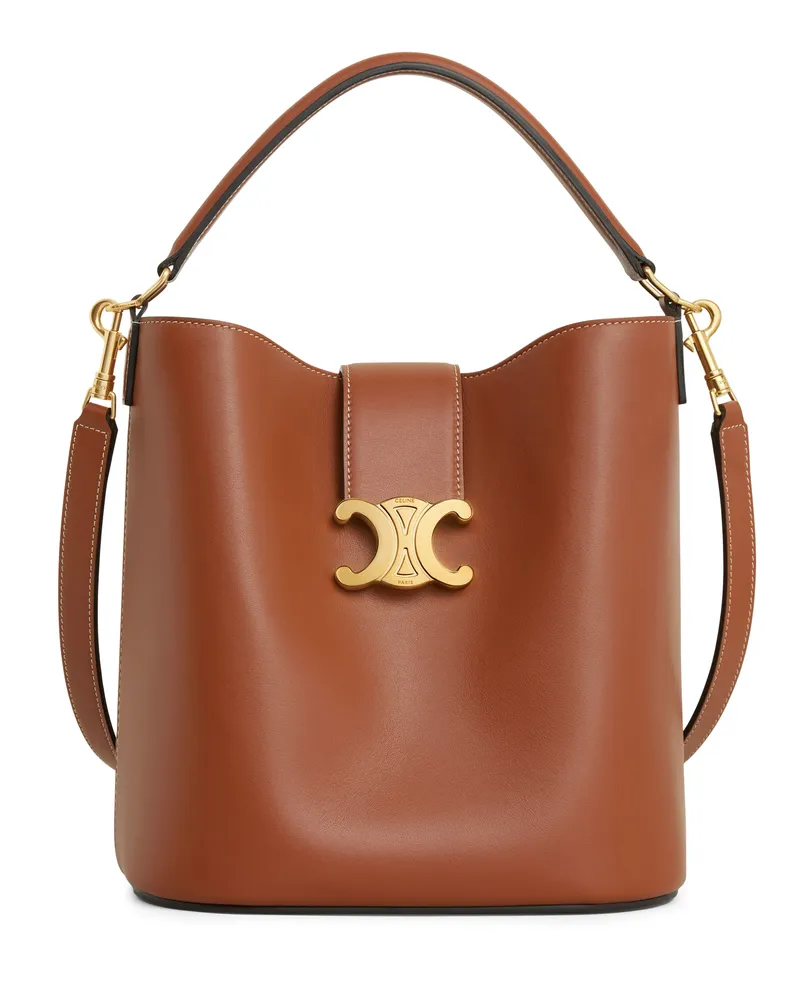 Celine Mittelgrosse bucket-tasche Louise aus glattem kalbsleder 