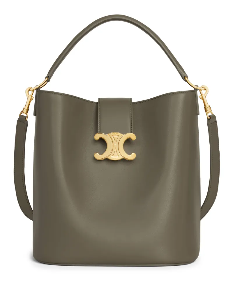 Celine Mittelgrosse bucket-tasche Louise aus glattem kalbsleder 