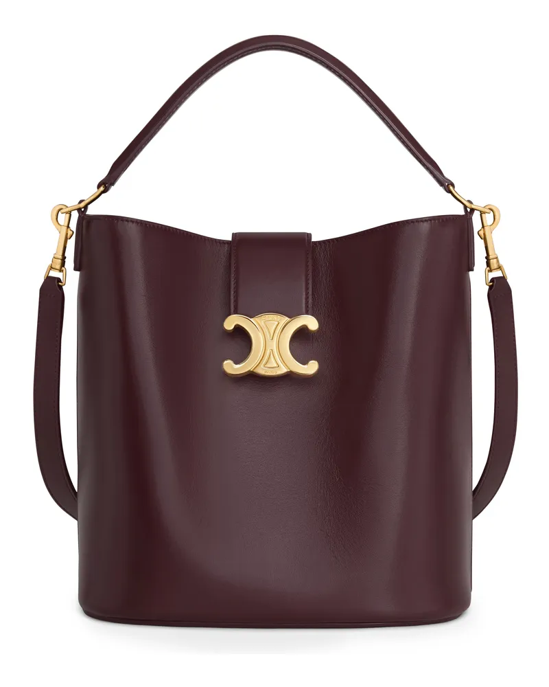 Celine Mittelgrosse bucket-tasche Louise aus glattem kalbsleder 