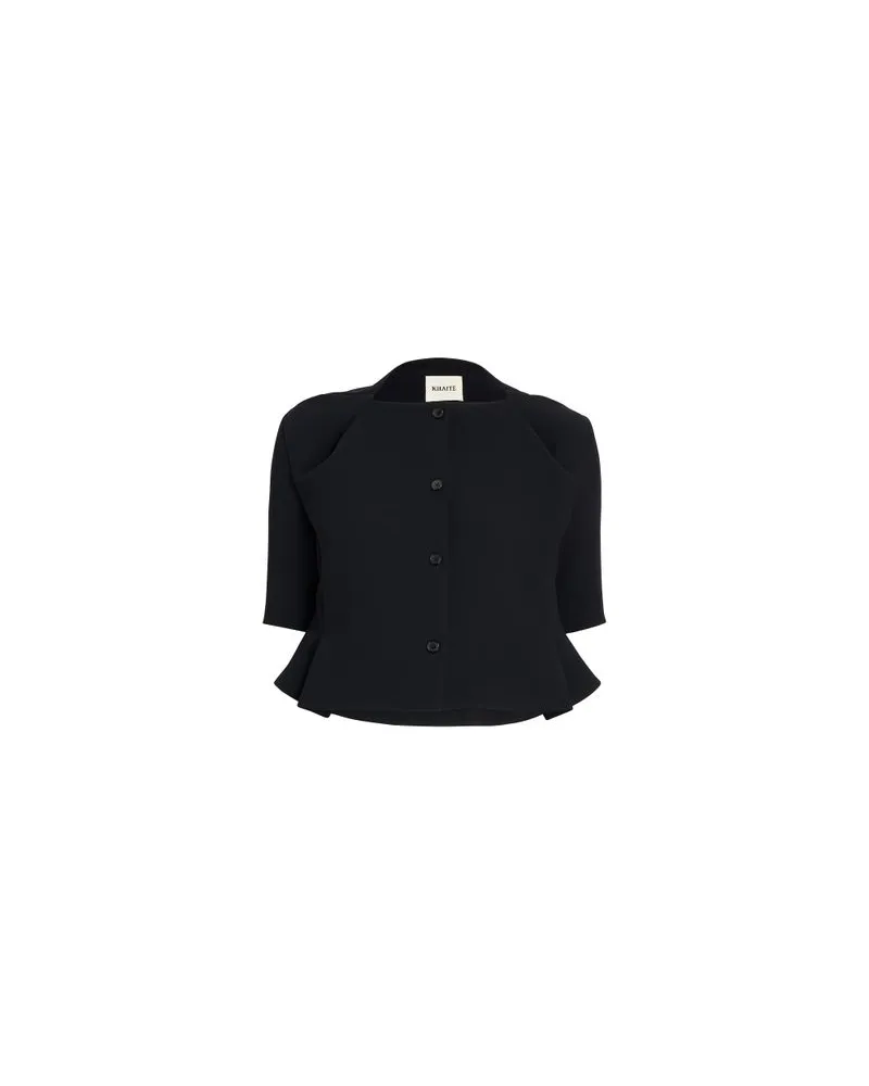 KHAITE Lederjacke Shelman Black
