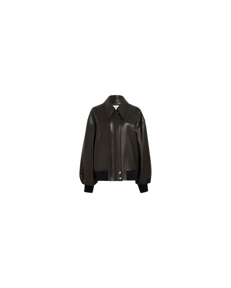 KHAITE Lederjacke Shelman Black