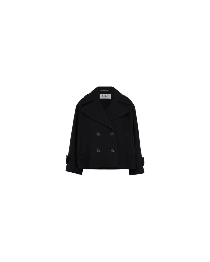 Valentino Garavani Midikleid aus Schurwolle Black