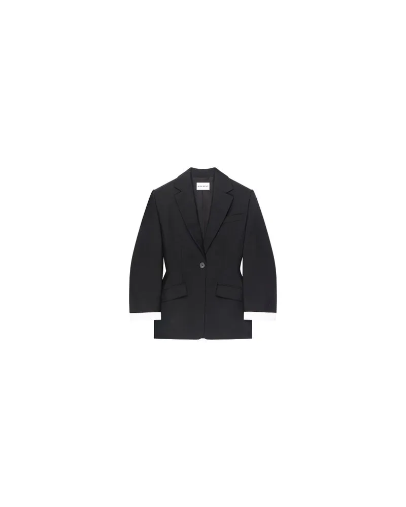 Givenchy Bomberjacke aus Nappaleder mit Reißverschluss und Schalkragen Black