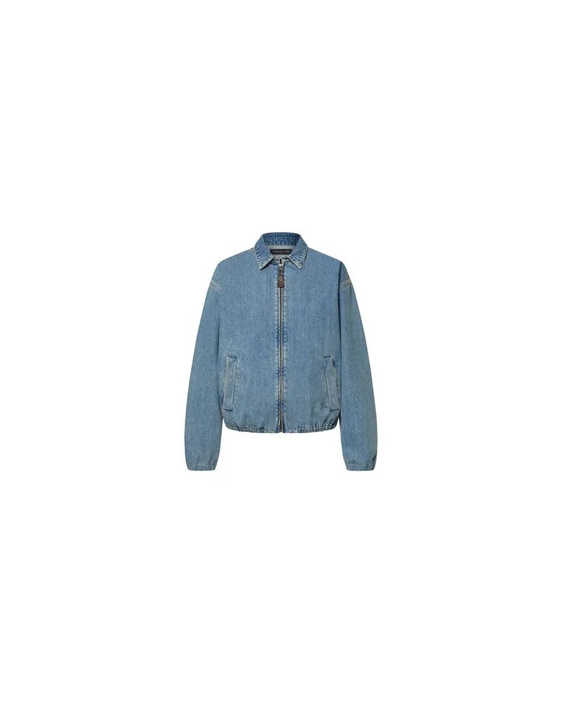 Louis Vuitton Bomberjacke aus Denim Blue