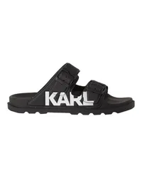 Karl Lagerfeld Kondo Tred-Sandalen mit zwei Riemen Black