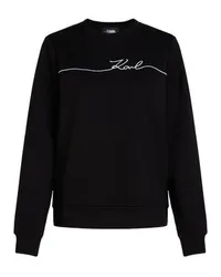 Karl Lagerfeld Sweatshirt mit Karl-Signatur Black