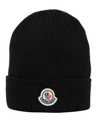 Moncler Mütze mit Logo Black