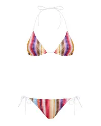 Missoni Häkelbikini mit Streifen Multicolor