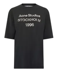 Acne Studios Logo-T-Shirt Exford U 1996 Black