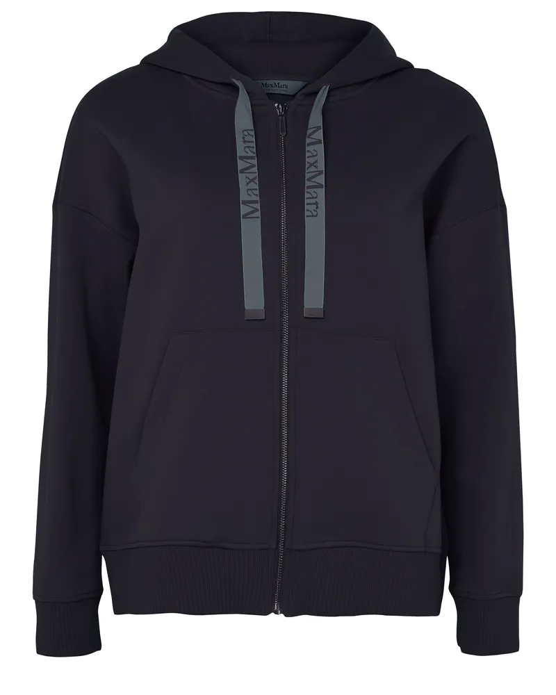 Max Mara Kapuzensweatshirt mit Reißverschluss 
