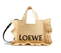 Kleine Tote Bag  Font Ruffles aus Raffia
