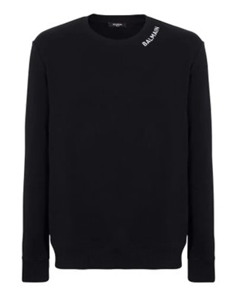 Balmain Sweatshirt Balmain mit Stickerei Black