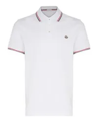 Moncler Kurzärmeliges Poloshirt White