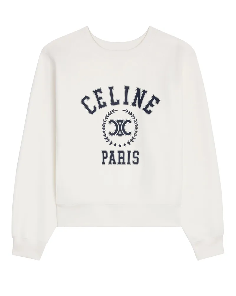Celine sweatshirt aus baumwollfleece 