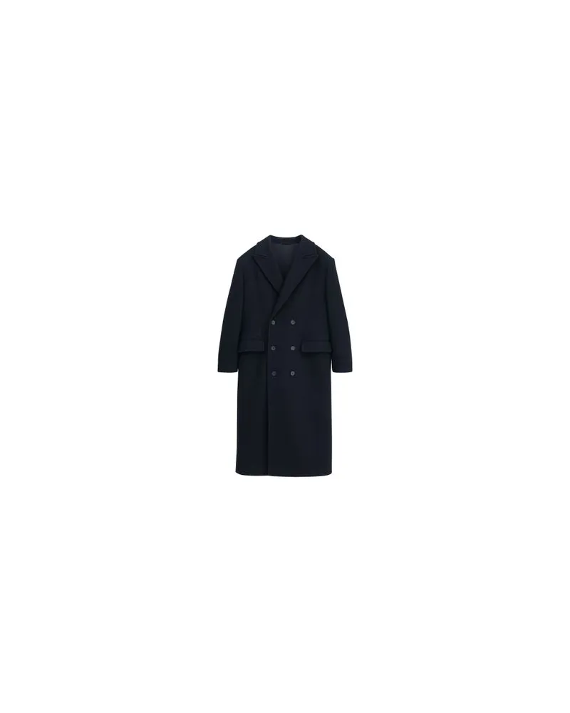 Filippa K Zweireihiger Mantel Black