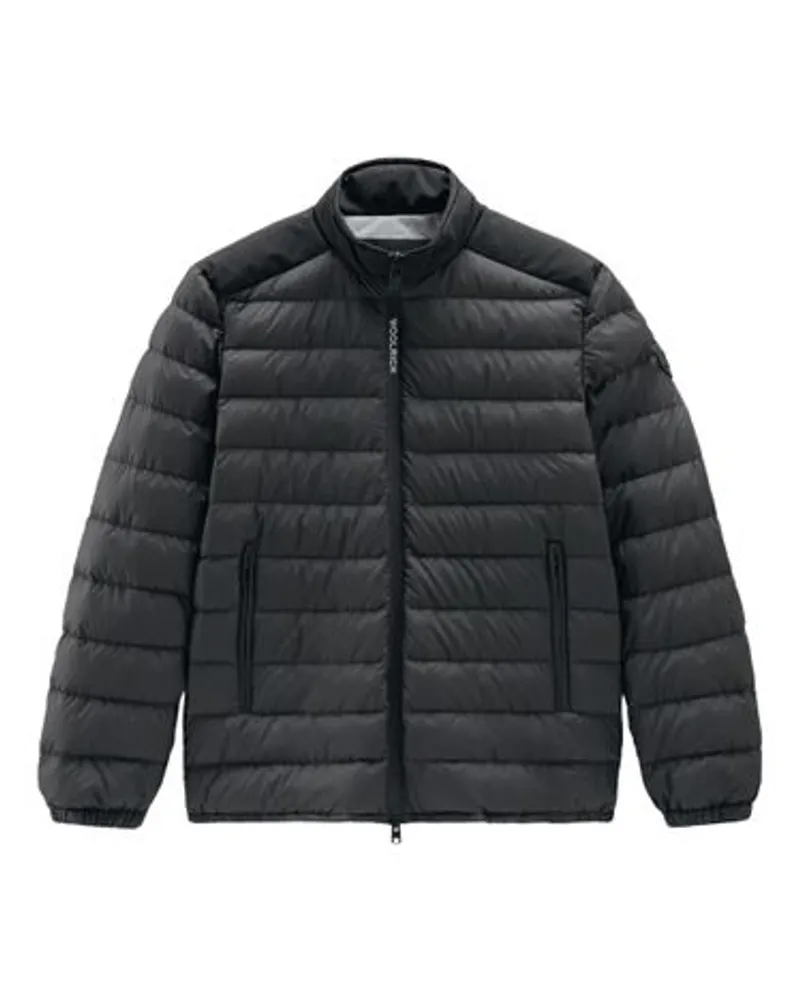 Woolrich Leichte Hybrid-Daunenjacke Black