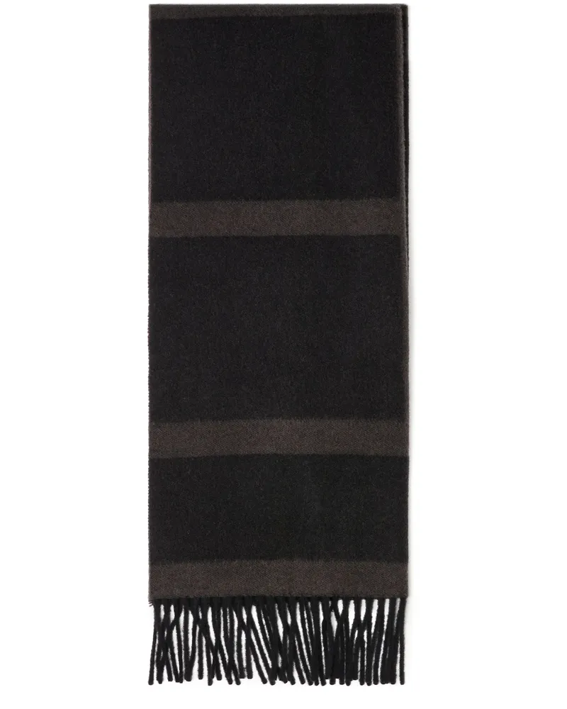 Totême Monogramm-Jacquard-Wollschal Grey