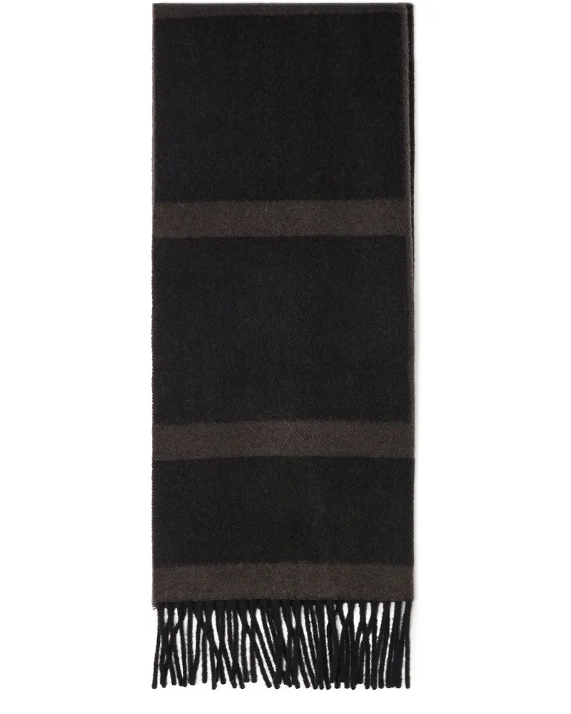 Totême Monogramm-Jacquard-Wollschal Grey