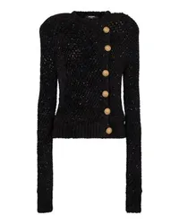 Balmain Doppelreihiger Strick-Cardigan Black