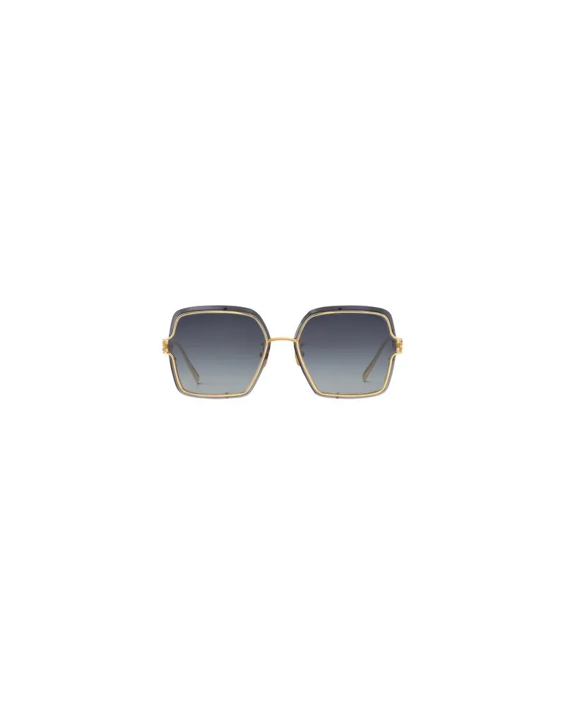 Louis Vuitton LV Framed Square Sonnenbrille Gold