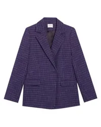 Claudie Pierlot Blazer mit Karomuster Indigoblau Blue