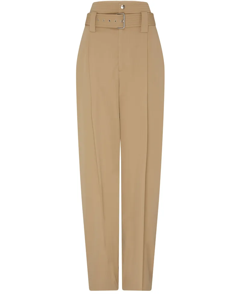 Bottega Veneta Baumwollhose mit Gürtel 