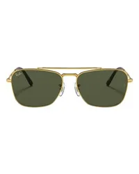 Ray Ban Karree-Sonnenbrille New Caravan Gold